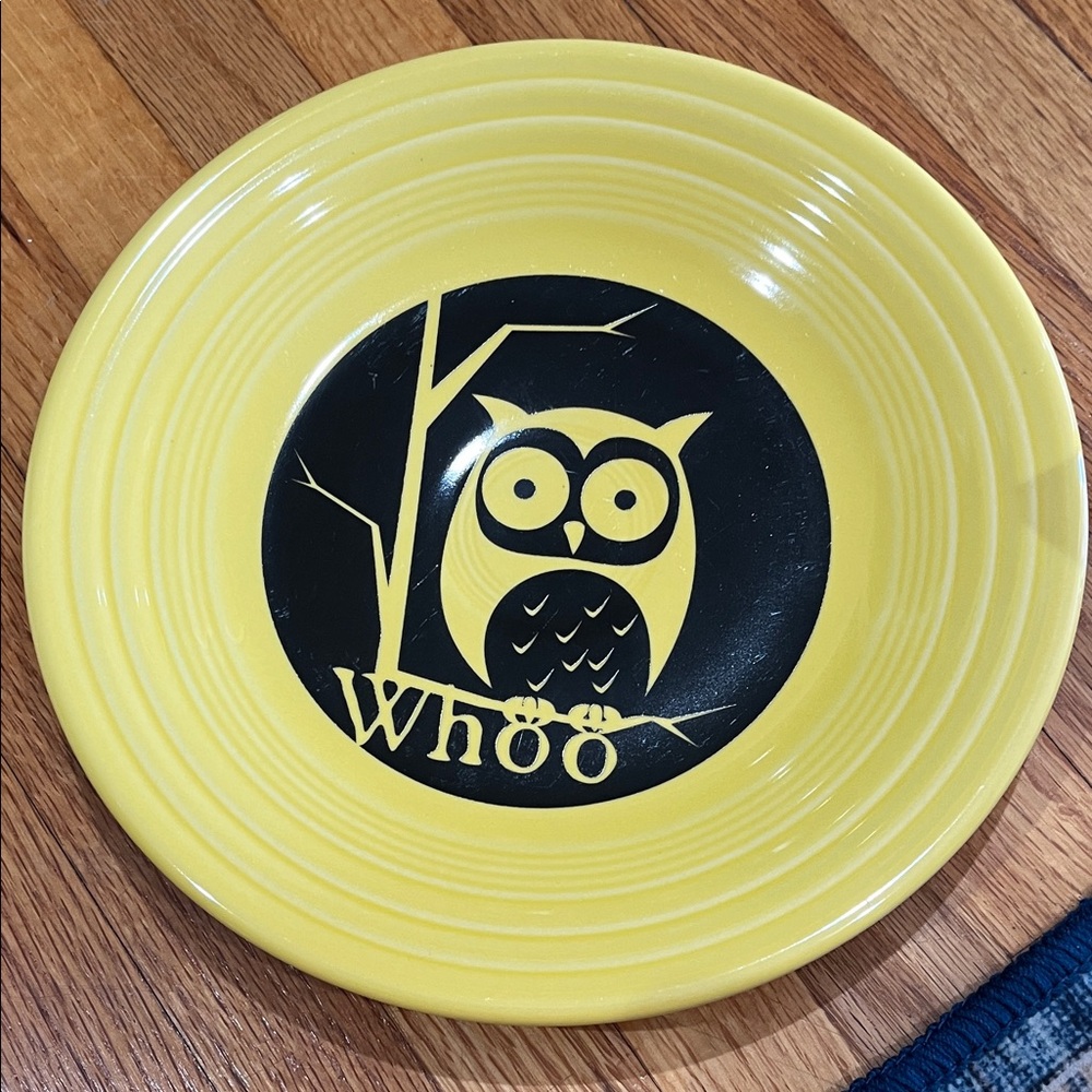 Yellow Owl Plate